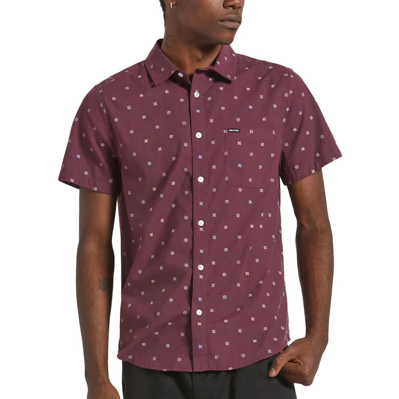 Brixton Charter Print S/S WVN