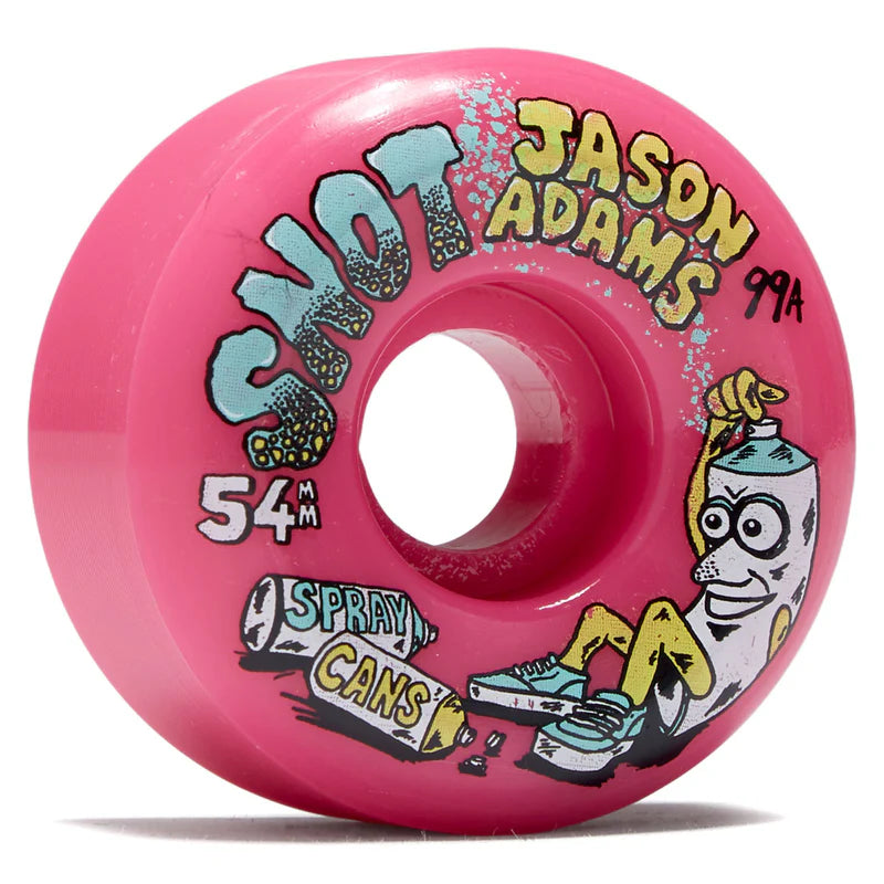 Snot Jason Adams Spray Cans Wheels Pink 54MM 99A Skateboard Wheels
