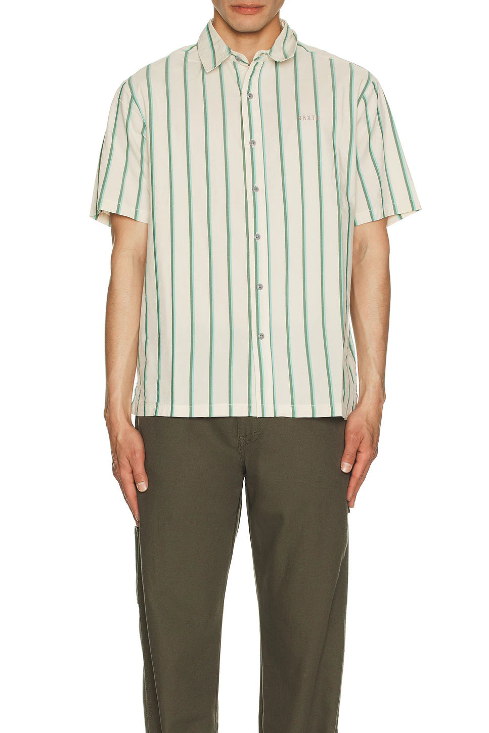 Brixton Cru Stripe S/S Woven