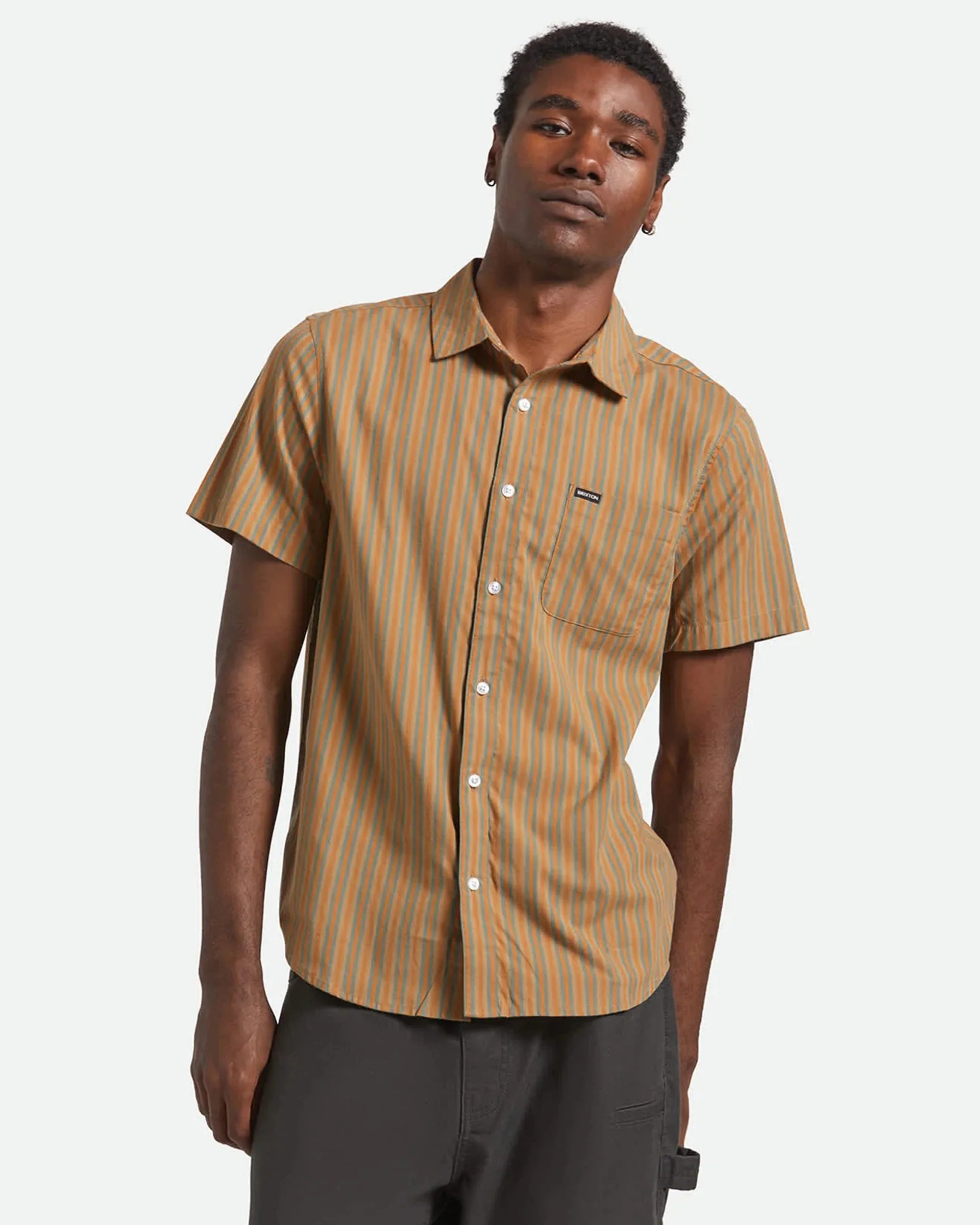 Brixton Charter Stripe S/S WVN