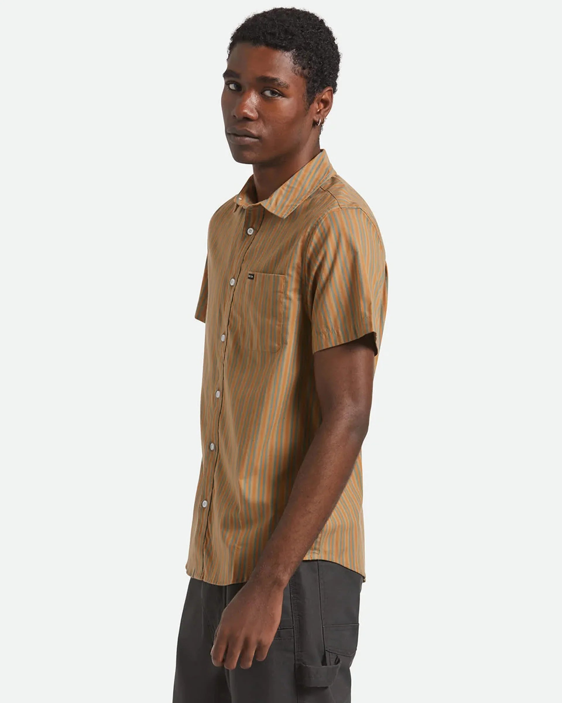 Brixton Charter Stripe S/S WVN