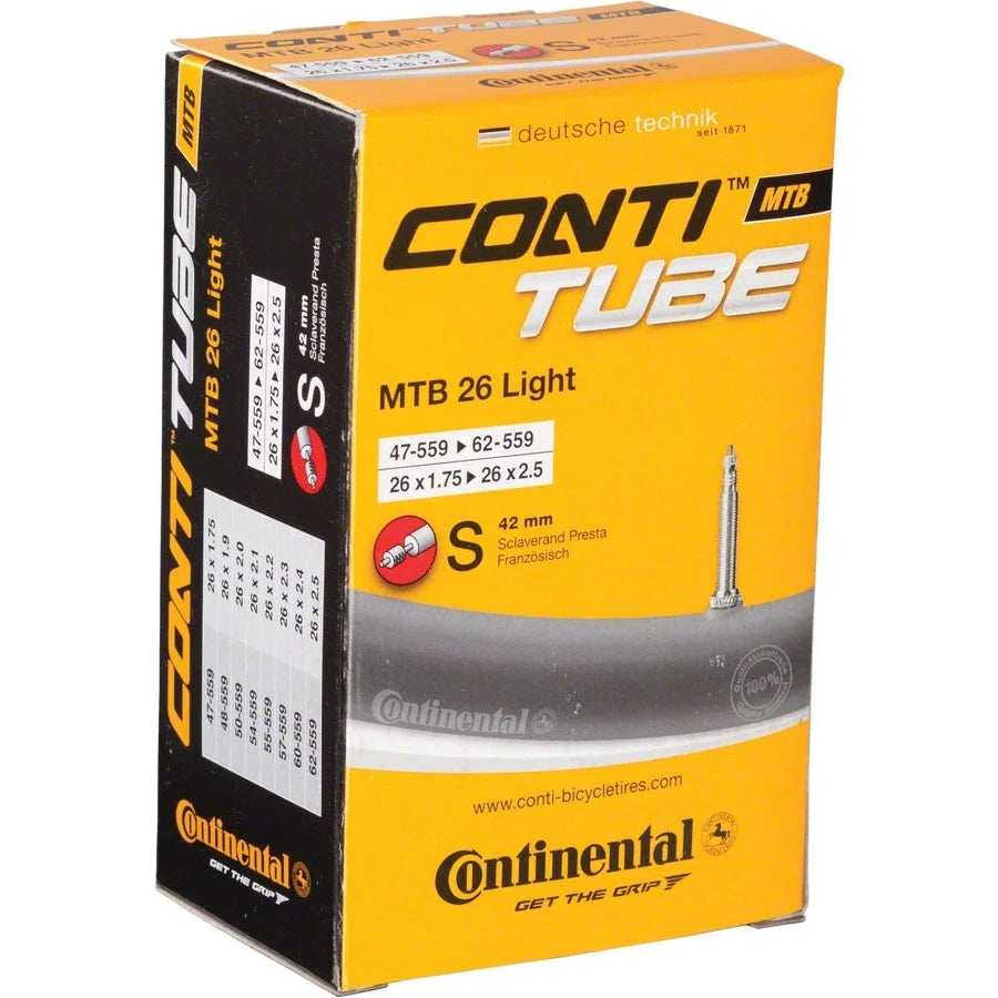Continental Light Tube 26 x 1.75-2.5 42mm Presta