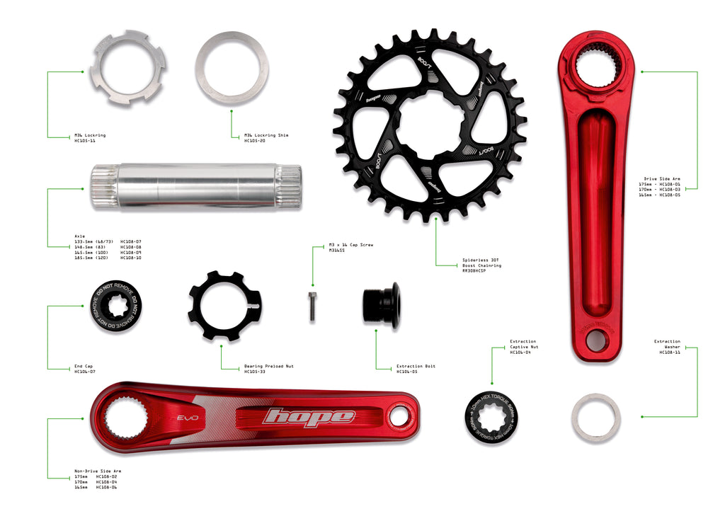 Hope Racing Evo Crankset