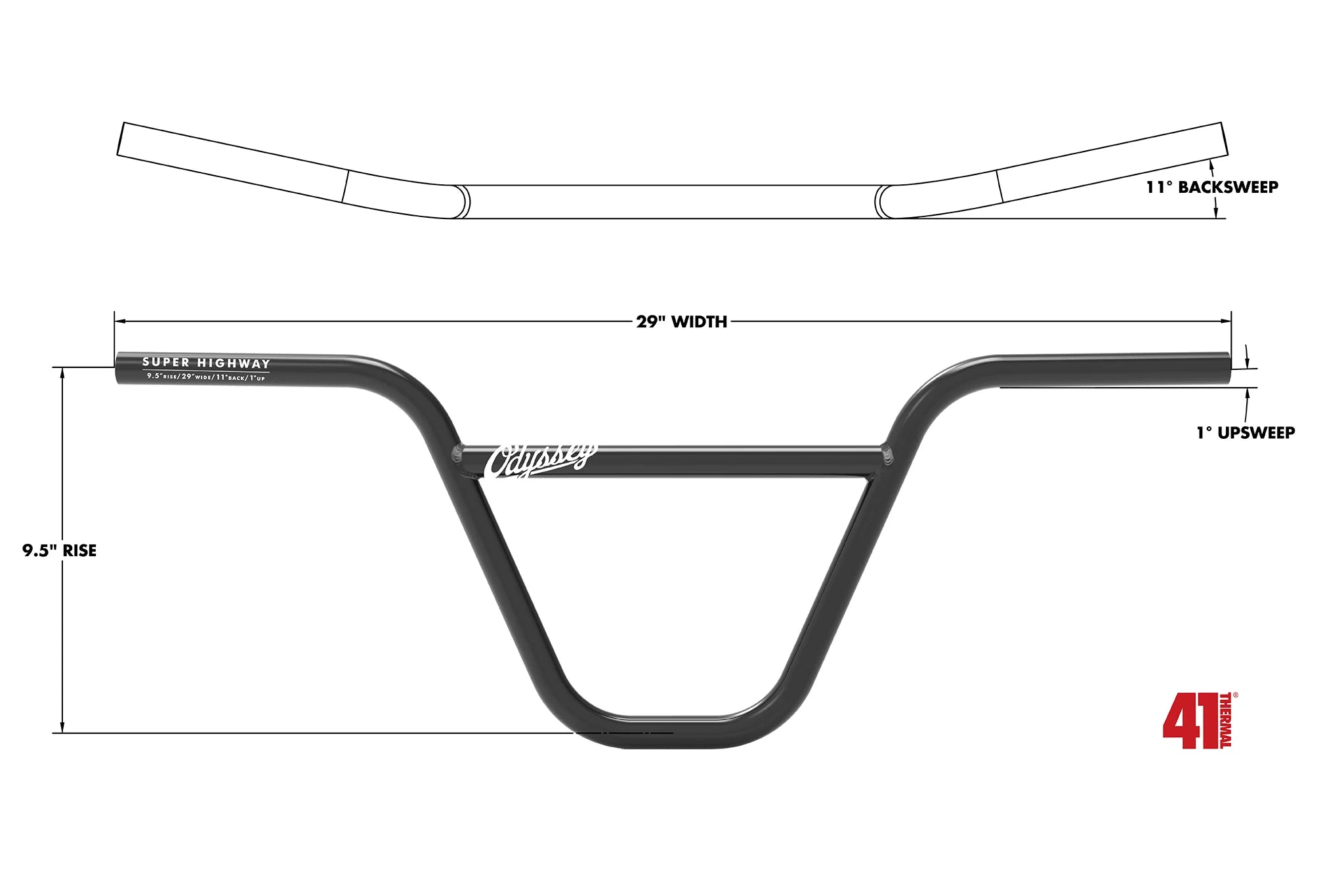 Odyssey Super Highway 9.5" Bar