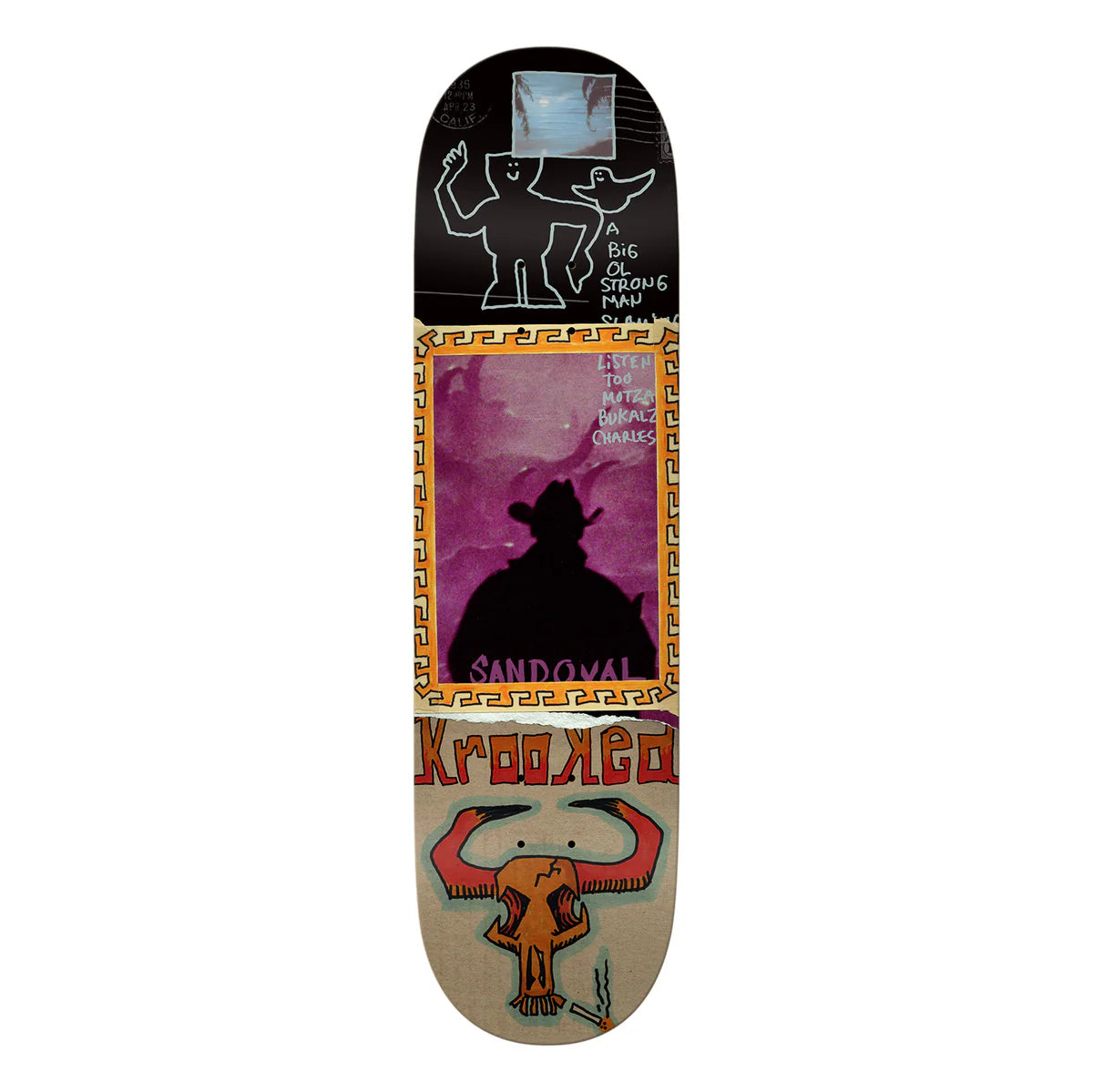 Krooked Ronnie Sandoval Gun Slinger Deck 9.02"