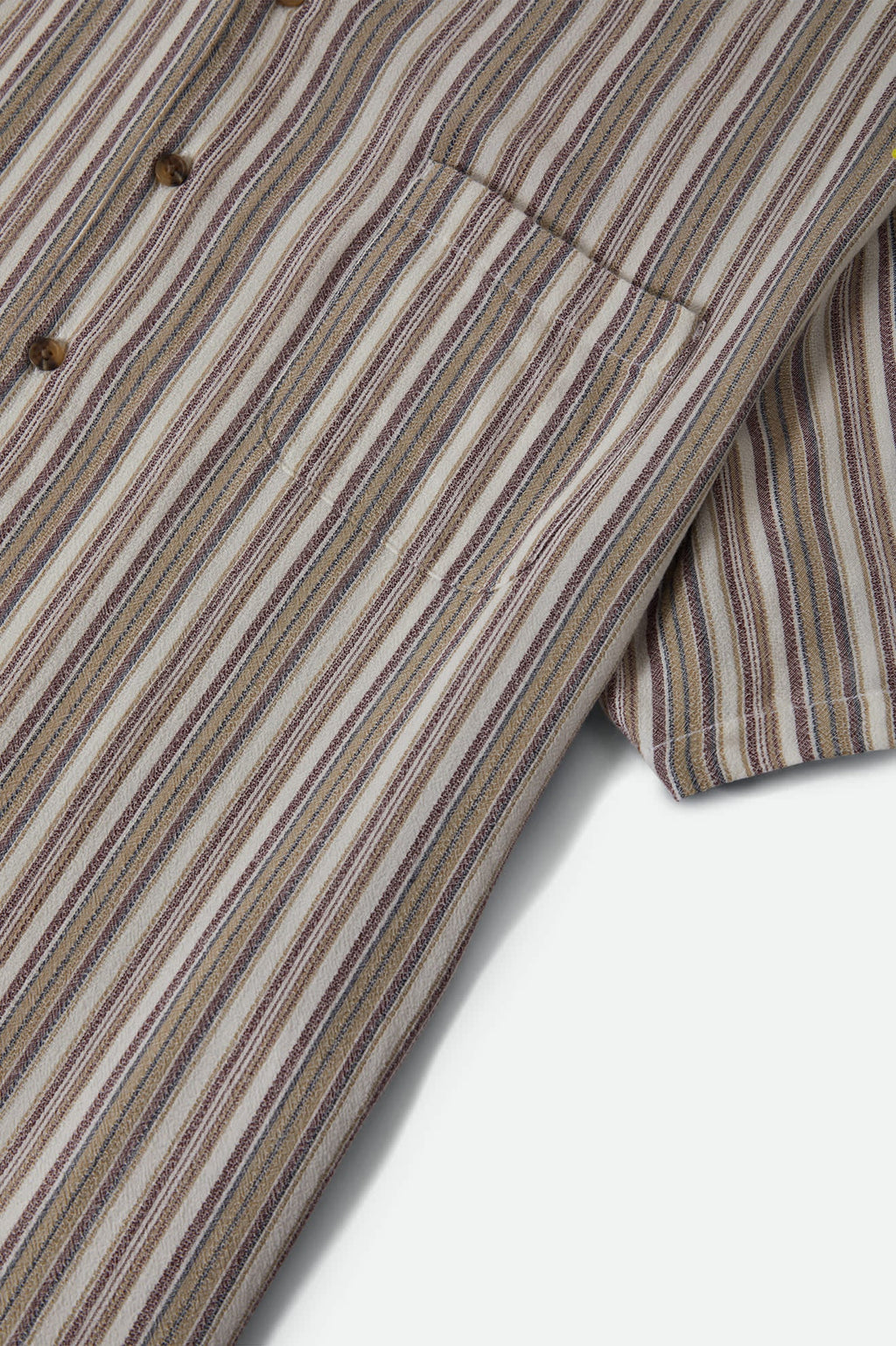 Brixton Bunker Twisted Stripe Camp Collar Shirt